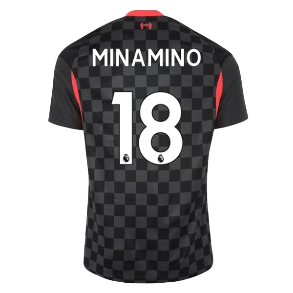 Maglia Liverpool NO.18 Minamino 3ª 2020-2021 Nero